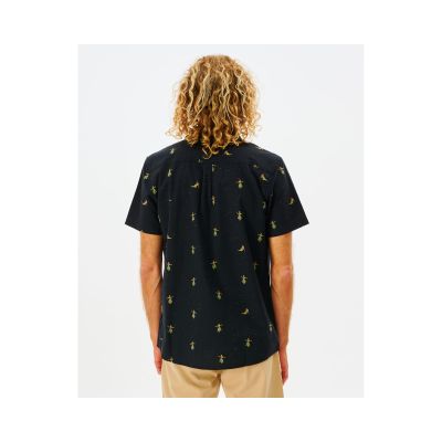3. RIP CURL Hula Breach S/S Shirt Black