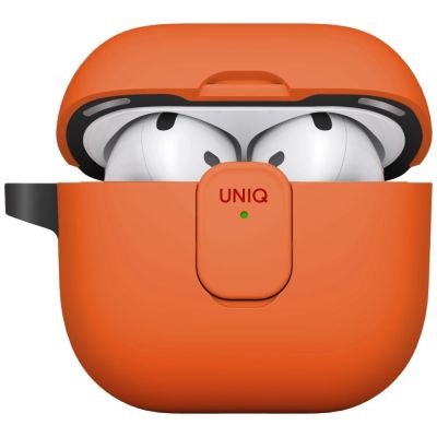 3. Uniq Clyde Lock Case for AirPods 4 - Orange