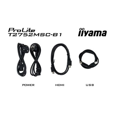 16. iiyama ProLite T2752MSC-B1 computer monitor 68.6 cm (27") 1920 x 1080 px Full HD LED Touchscreen Black