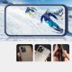 3. Clear 3in1 case for iPhone 13 mini gel cover with frame blue