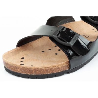 7. Abeba Sandals Black W 8088 Work Flip-Flops