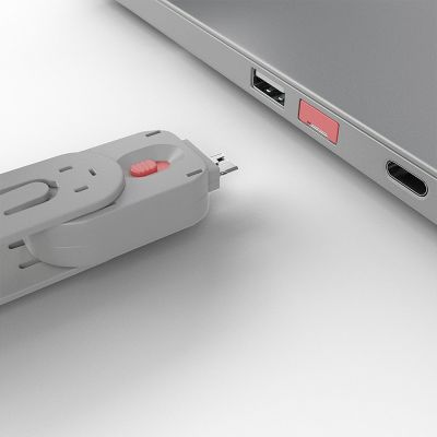 4. Lindy 40450 Port Blocker Port Blocker + USB Type-A Dongle Pink Acrylonitrile Butadiene Styrene (ABS) 5 pcs.