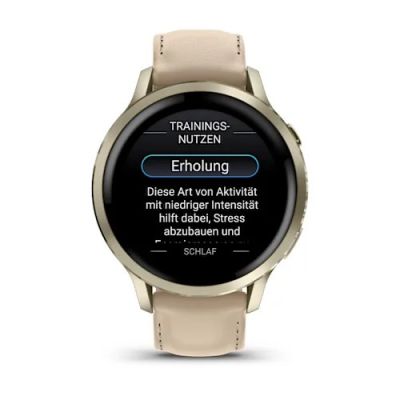 6. Garmin Venu 4, 41mm AMOLED Light Sand Watch