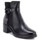 6. Women's insulated ankle boots with a block heel, black, Potocki SZ12873