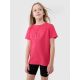 Girls' regular printed T-shirt 4F 4FJWSS25TTSHF2176-55S