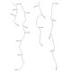 2. CHRISTMAS TREE LIGHTS OUTDOOR LIGHT CURTAIN 360 LED CONTROLLER TIMER COOL WHITE TRANSPARENT CABLE