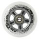 20. PU 84x24 82A TRANSPARENT (4 pcs) + ABEC-7 CHROME (8 pcs) SET NILS EXTREME