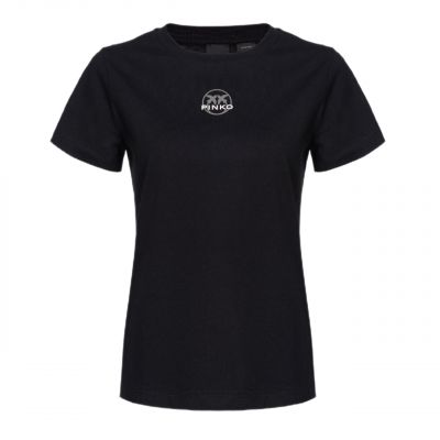 12. Pinko Logo Bussolotto T-shirt W 100355A0KO