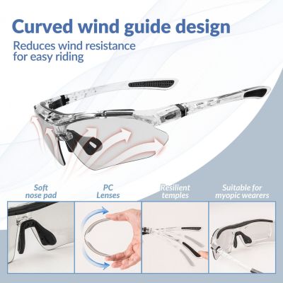 4. Rockbros sports glasses 0089 silver polarized