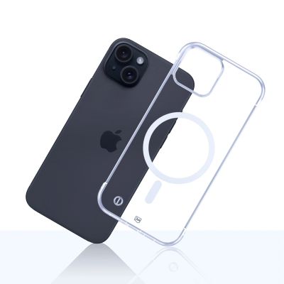 12. 3mk Just20g MagCase for iPhone 15 Plus - transparent