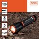 6. 3W 120-Lumen Tactical Aluminum Flashlight, BLACK+DECKER