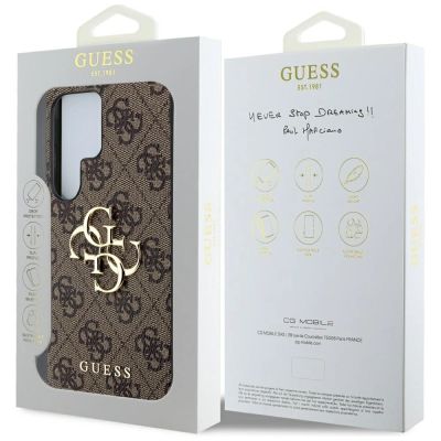 8. Guess Big 4G Logo Classic Logo Case for Samsung Galaxy S25 Ultra Brown