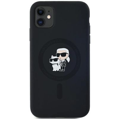 3. Karl Lagerfeld Silicone Karl&Choupette MagSafe case for iPhone 11 / Xr - black