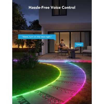8. Govee H61A8 Outdoor Neon Strip Lights LED strip 10m with Wi-Fi, Bluetooth, RGBIC