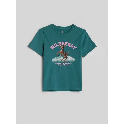 8. Regular T-shirt with print for girls 4F 4FJKAW26TTSHF4428-46S