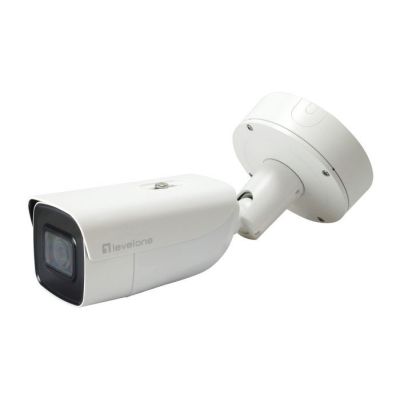 LevelOne IPCam 4xZ Bullet Fix Out Camera 6MP H.265 IR 18W PoE IP67