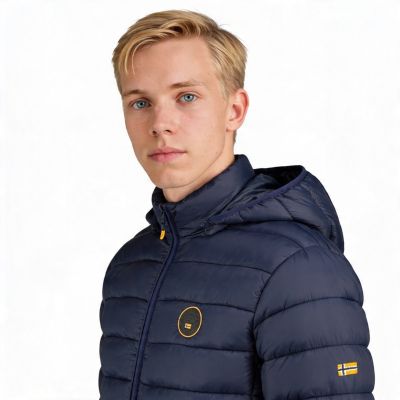 11. Geographical Norway AMIGOBADGE LONG HOOD DB NAVY MEN 233 NAVY (WY8852H/GN-MARINE)