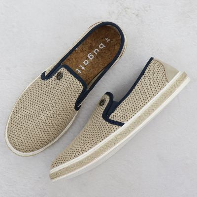 4. Men's slip-on espadrilles beige Bugatti 321-ASP61-6900