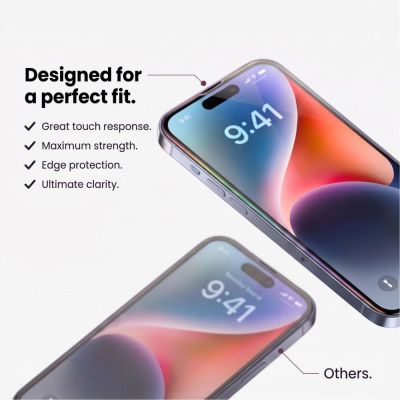 4. Tech-Protect Glass Fit+ 2-Pack Tempered Glass for Xiaomi Redmi 17 4G / 5G - Black