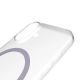 7. Puro Lite Mag TPU+PC Case Compatible with MagSafe for iPhone 17 - Transparent with Pink Ring