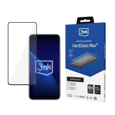 2. Reinforced Full Screen Tempered Glass 3mk HardGlass Max Black for Xiaomi Redmi Note 15 Pro+ 5G