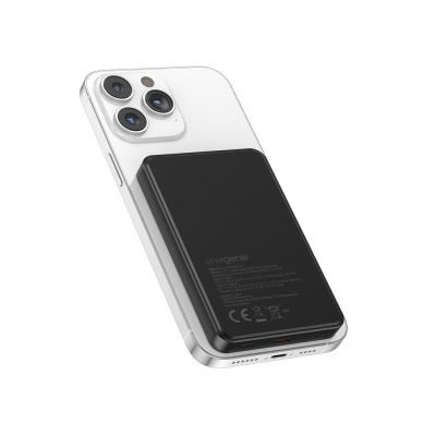 6. GEMBIRD POWERBANK WITH WIRELESS CHARGING 15W 5000MAH, BLACK