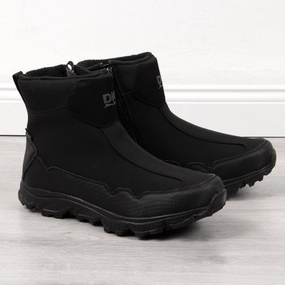 Men's waterproof snow boots black DK
