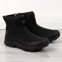 Men's waterproof snow boots black DK