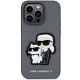 3. Karl Lagerfeld Saffiano Karl & Choupette case for iPhone 14 Pro 6 - silver