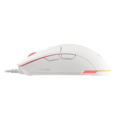 14. Genesis Krypton 750 Light 8000 DPI Gaming Mouse PAW3333 RGB White Gaming Mouse
