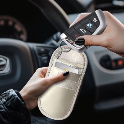 5. Tech-Protect KLR100 RFID Blocking Car Key Case - Beige