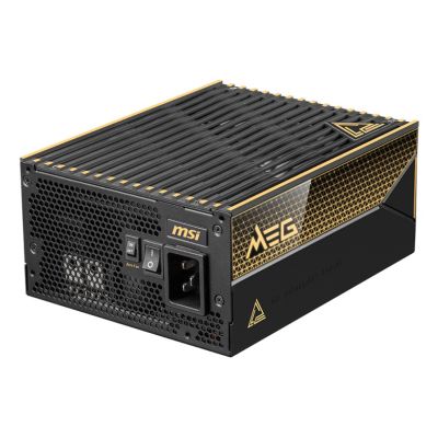 22. MSI MEG Ai1600T 1600W PCIE5 80+ Titanium ATX 3.1 Power Supply