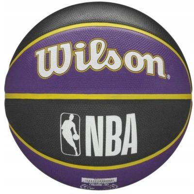 12. WILSON NBA LA LAKERS BASKETBALL CARDBOARD PUMP