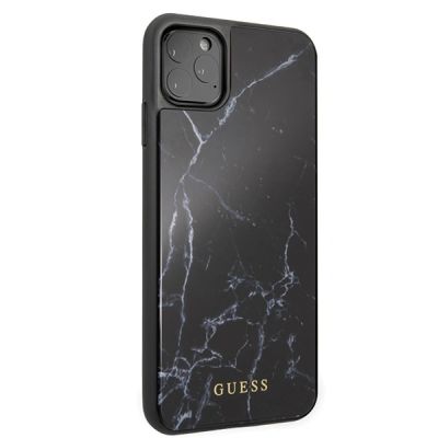 5. Guess Marble Case for iPhone 11 Pro Max - Black