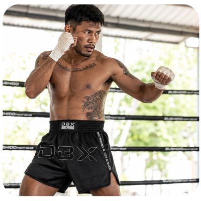 11. Black Men’s Muay Thai Shorts V1 COMBATWEAR | DBX Bushido
