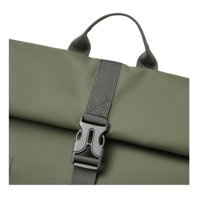 19. Rivacase Eden Backpack Travel Backpack Olive Waxed Leather (Pull Up), Polyester, Recycled Polyethylene Terephthalate (rPET)