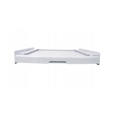 3. Washer-dryer combination with drawer and belt, white