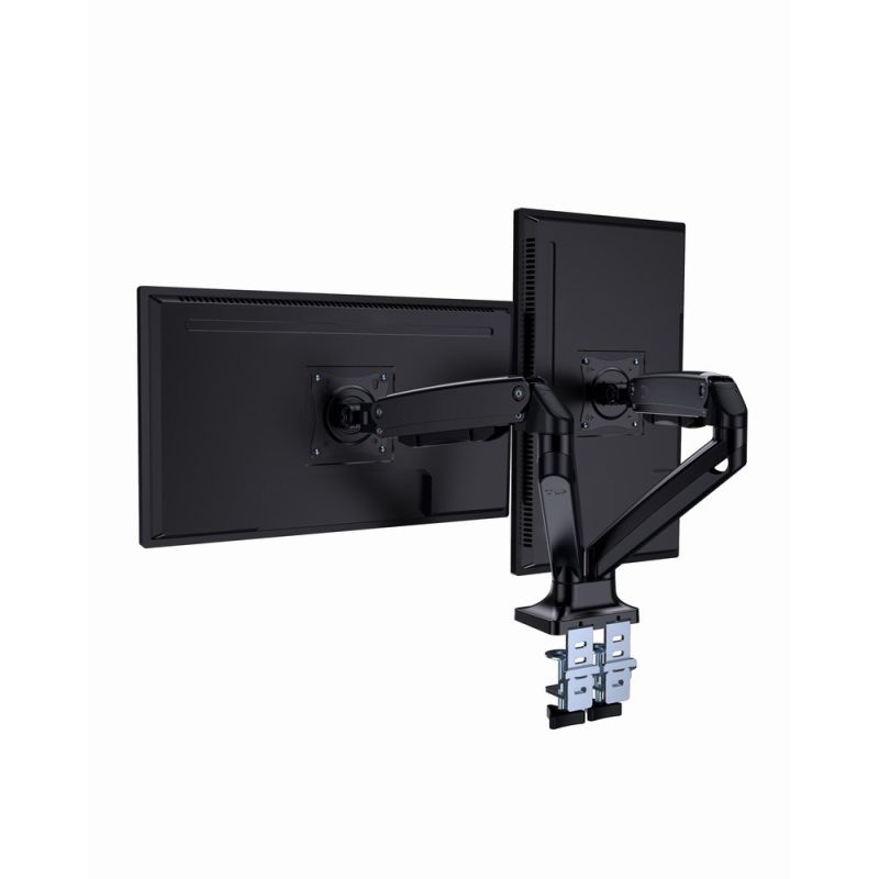 3. GEMBIRD ADJUSTABLE DESK ARM FOR 2 MONITORS 17"-35" UP TO 10KG