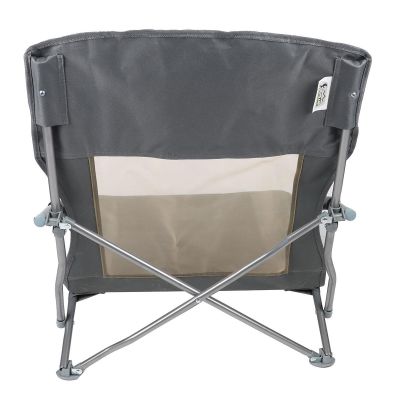 4. BEACH CHAIR WITH ARMRESTS 55x58x64CM FOLDABLE GRAY