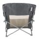 4. BEACH CHAIR WITH ARMRESTS 55x58x64CM FOLDABLE GRAY