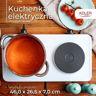 13. Two-burner electric stove ADLER AD 6520