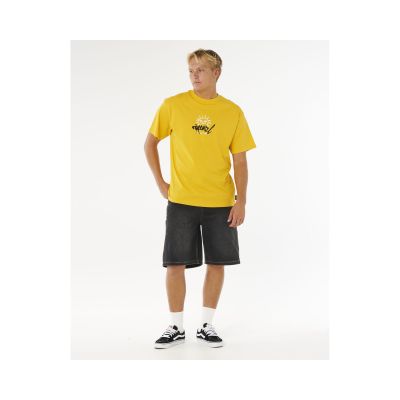 4. RIP CURL Inner Visions Rotten Sun Tee Yellow