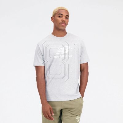 6. New Balance Essentials Stacked Logo Co M T-shirt MT31541AG