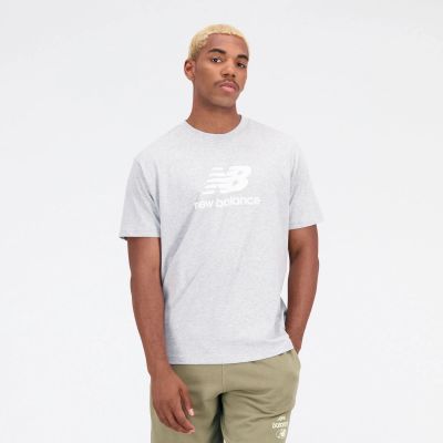 6. New Balance Essentials Stacked Logo Co M T-shirt MT31541AG