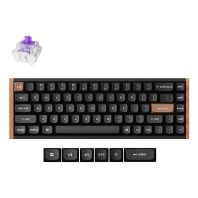 2. Keychron K6 HE Keyboard Universal USB + Bluetooth Brown, Black