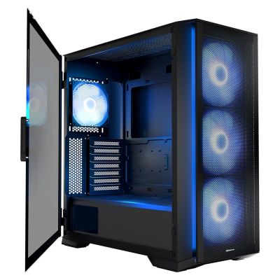 2. MODECOM HORIZON ARGB FLOW MIDI USB TYPE-C CASE BLACK