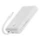 8. Baseus Magnetic Mini MagSafe 10000mAh 30W powerbank with built-in USB-C cable - white + Baseus Simple Series USB-C - USB-C 60W 0.3m cable