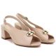 3. Beige Sergio Leone SK469 women's high-heeled sandals