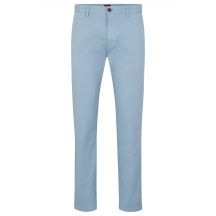 Hugo Boss men's slim-fit trousers in stretch cotton gabardine, light blue (50468314-451)