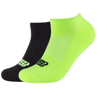 Skechers 2PPK Basic Cushioned Sneaker Socks SK43024-0201 Green 35-38
